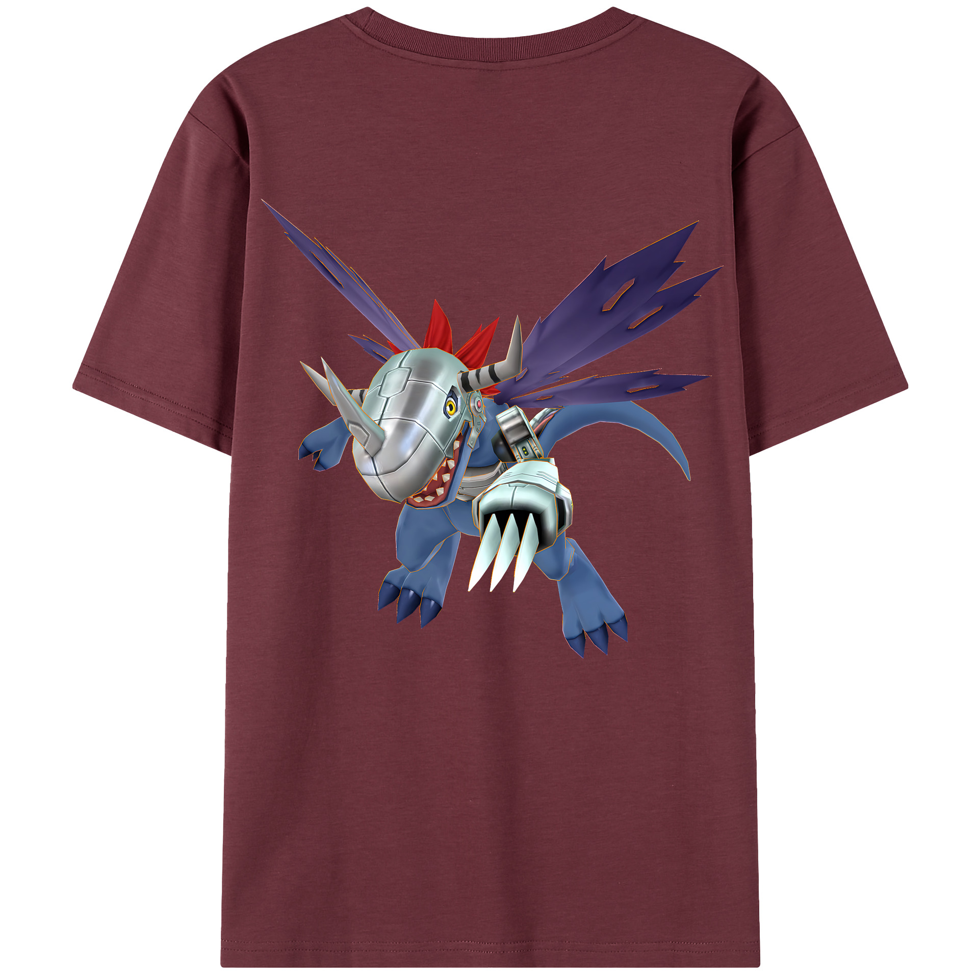 （画像用） Digimon デジタルモンスター/デジモン 綿100％半袖Tシャツ（背面プリント）